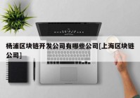 杨浦区块链开发公司有哪些公司[上海区块链公司]